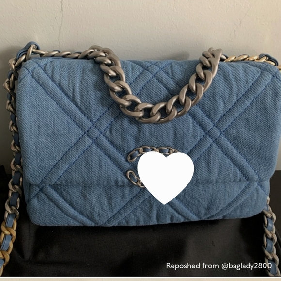 Handbags - Denim quilted bag